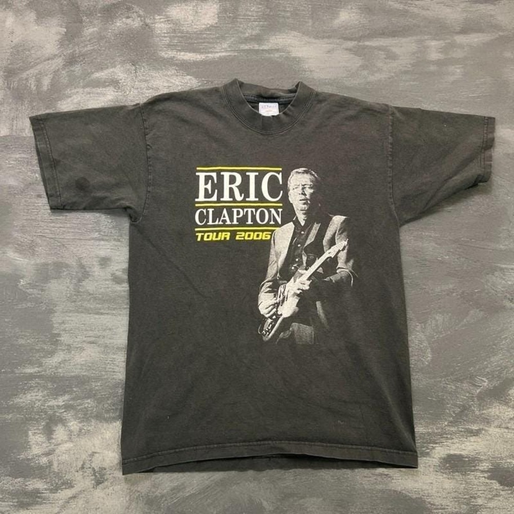 Vintage Eric Clapton Shirt Mens Medium Black 2006 Tour